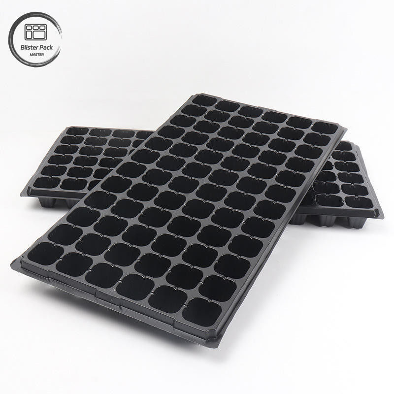 Duurzaam zwart plastic zaadbakken voor kassen Recycled Material 50 Cell Seeder 3.8cm diepe gaten