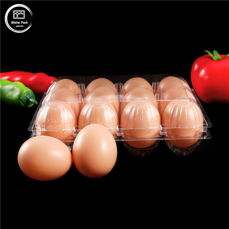 Eco-vriendelijke 30 pakketten plastic eihouders Duurzame kippen-eierenbakken voor verse landbouwproducten