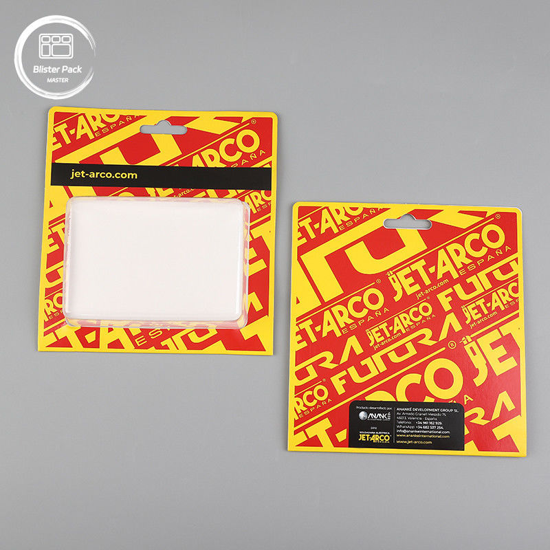 Custom PVC-glijkaarten Custom Blister-verpakkingen Inbreng verpakking met papieren kaart Voor een beveiligd kaartdisplay