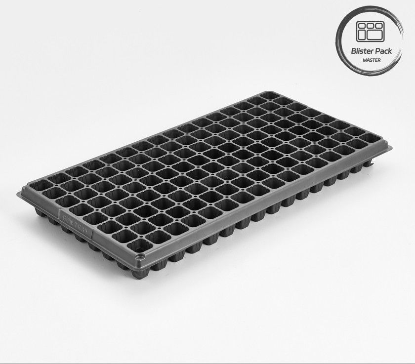 128 cellen PS Plastic zaadplaten voor groentenkwekerij 0,8 mm tot 1,0 mm dikke planten kiemplaten