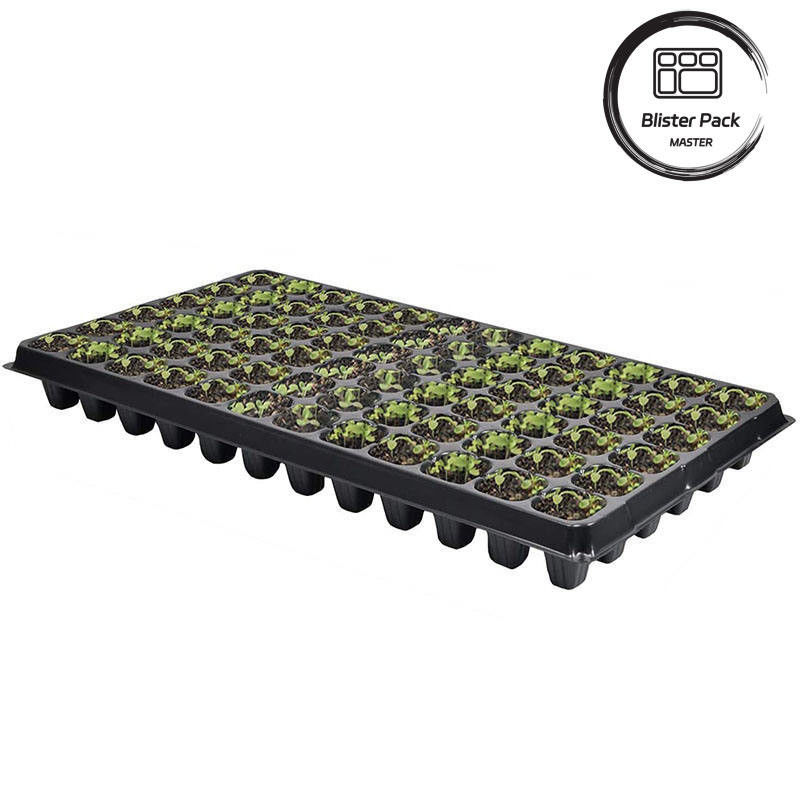Polystyreen handgegooid rijstzaaiplaat Plastic tray Extra diepe zaaier met meerdere gaten opties (128 tot 648 cellen)