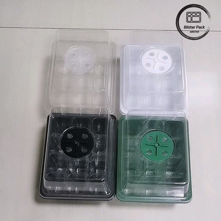 Multifunktioneel binnentuin kinderkamerdoos Plastic zaadplaten / 6 celzaadplaten