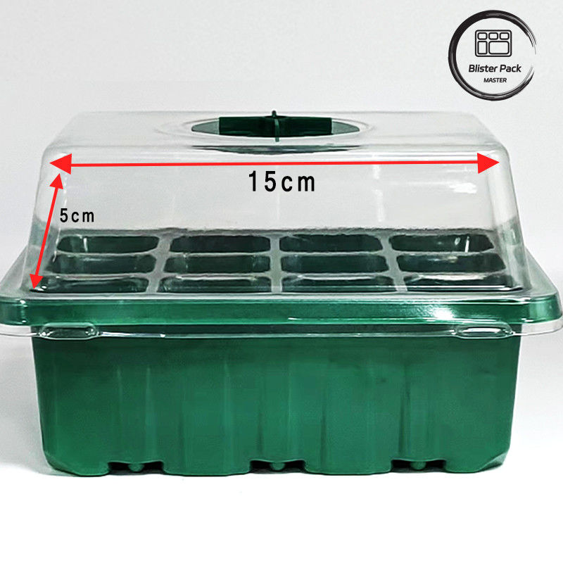 Multifunktioneel binnentuin kinderkamerdoos Plastic zaadplaten / 6 celzaadplaten