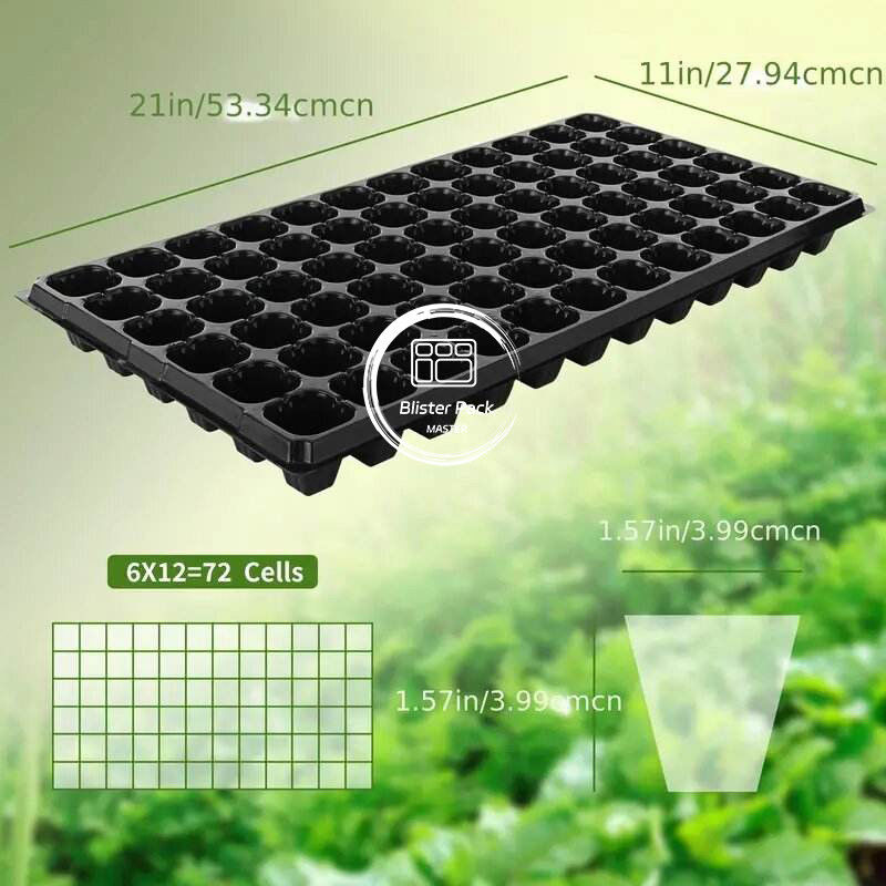 Heavy Duty 128 Cell Grape polystyreen zaadbakken Duurzame zaadstarter en kiemkit