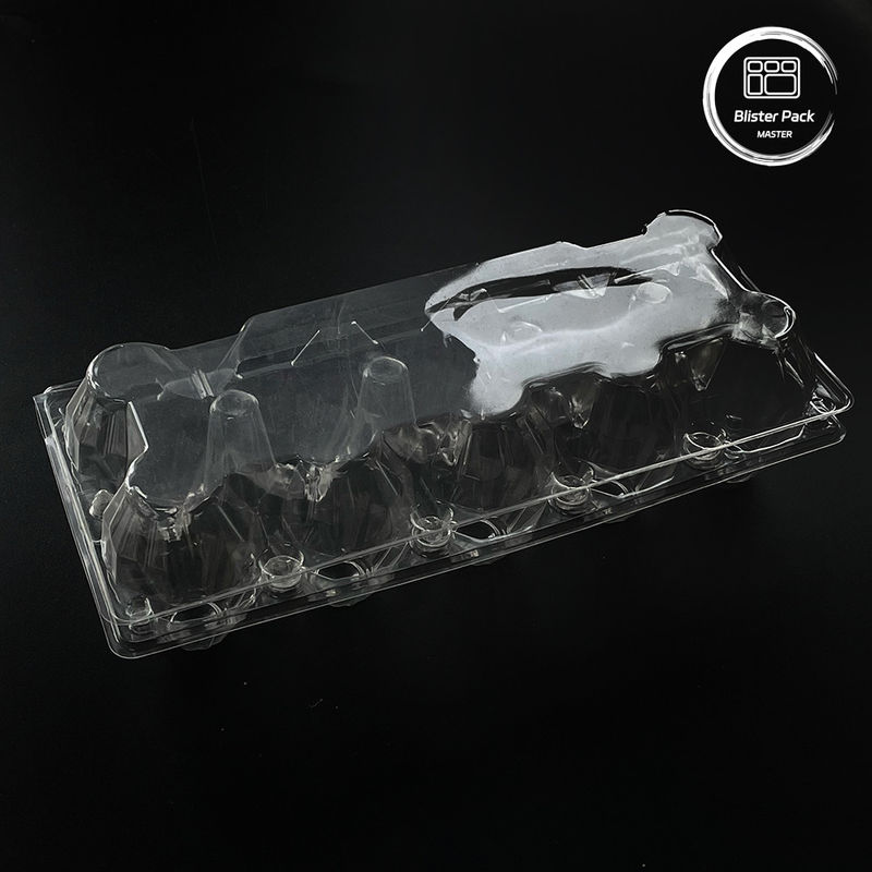 15 Slot Duidelijke wegwerpbare plastic ei-blisterbak Op maat Ontworpen 0,25 mm ~ 1,0 mm Dikte