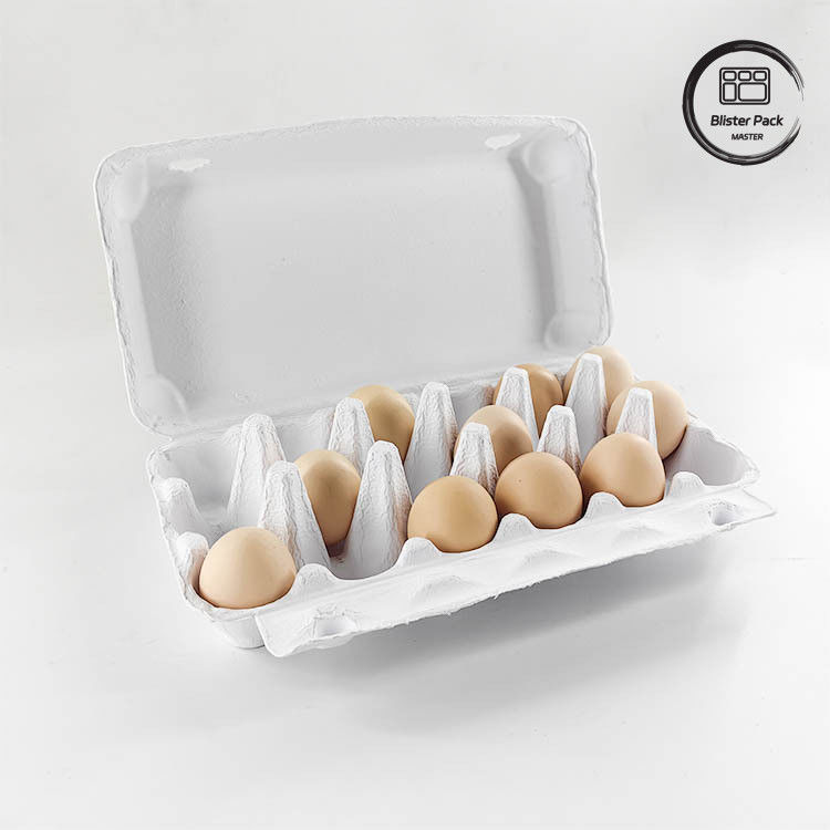 Op maat gemaakte Eco Quail Egg Packaging 12 6 4 Paper Pulp Box Eierdozen Voor Kipeneieren