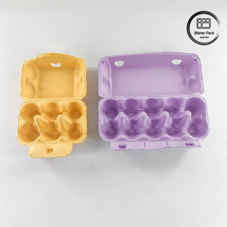 Op maat gemaakte Eco Quail Egg Packaging 12 6 4 Paper Pulp Box Eierdozen Voor Kipeneieren