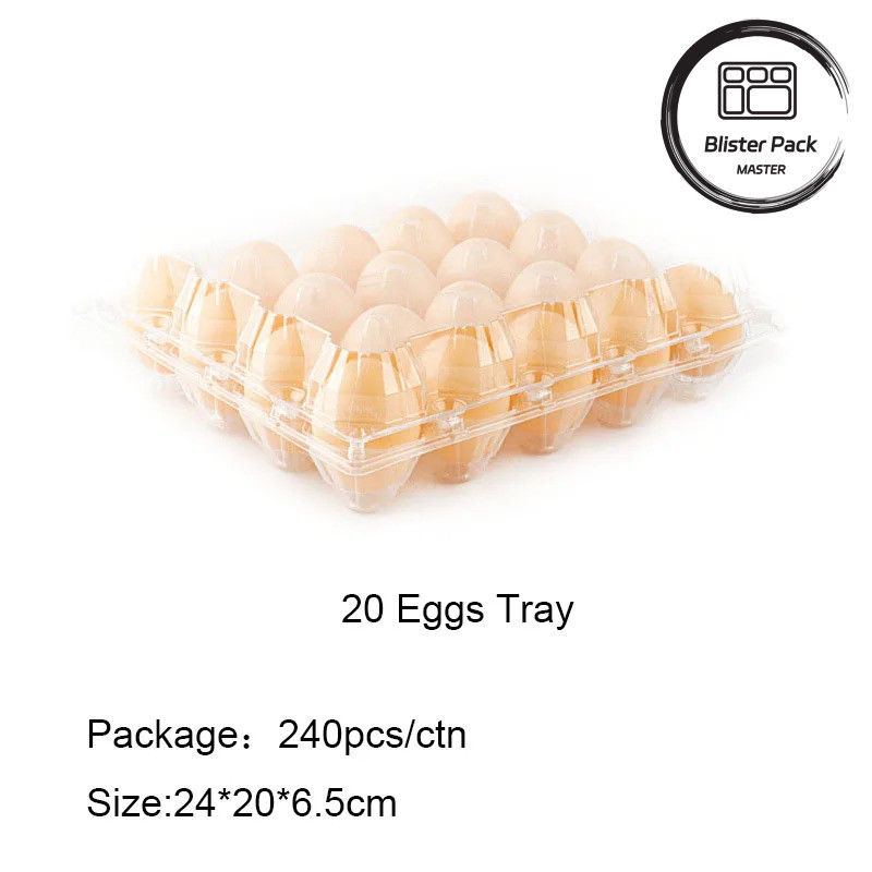Transparante plastic eierenbak 4 tot 30 eieren capaciteit Blister box verpakking