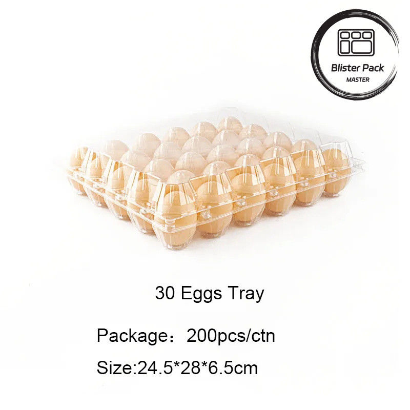 Transparante plastic eierenbak 4 tot 30 eieren capaciteit Blister box verpakking