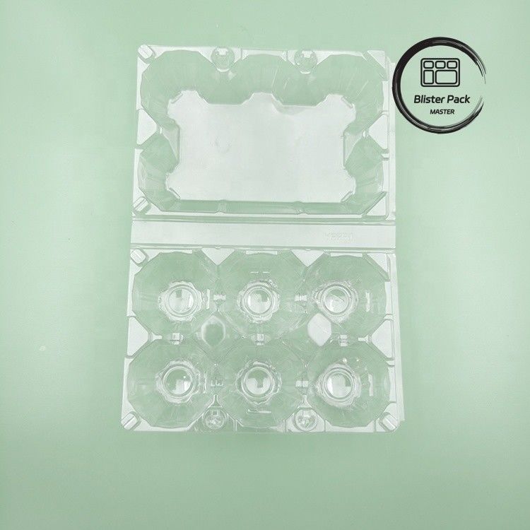 6 Verpakkingen Plastic eieren kartonnen Duurzame eieren verpakkingsdozen voor veilige opslag