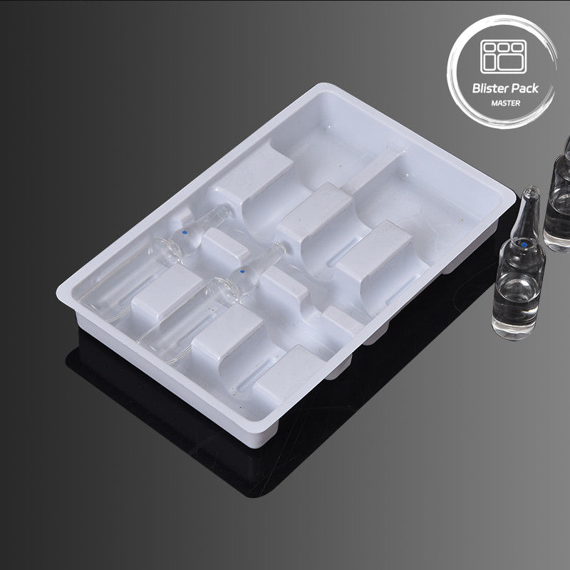 Medische vacuüm gevormde plastic bakken voor 6 injecties Blisterverpakking voor 5 ml en 10 ml flacons