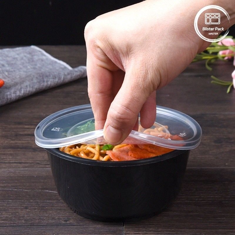 Eenmalige saladebakken BPAvrij lekbestendig Verschillende maten 8oz 12oz 16oz 24oz 32oz