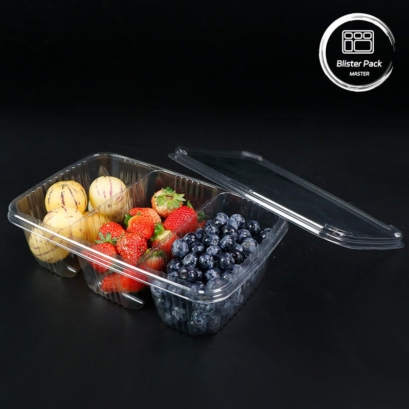 Premium Fruit Dressing Fruit Salad Plaat Duidelijk Plastic Salad Verpakkingsbak Voor Versheid