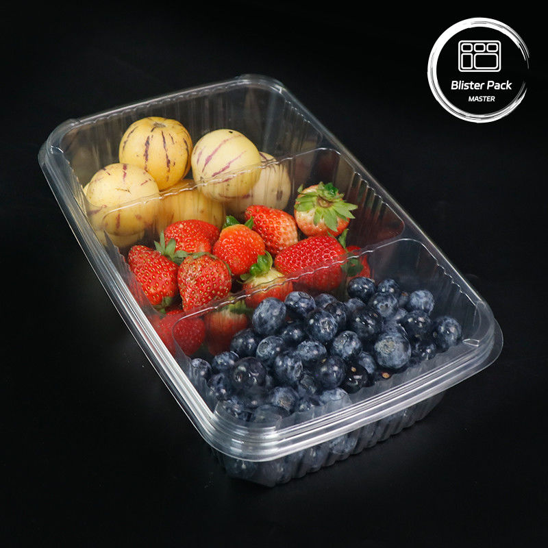 Premium Fruit Dressing Fruit Salad Plaat Duidelijk Plastic Salad Verpakkingsbak Voor Versheid