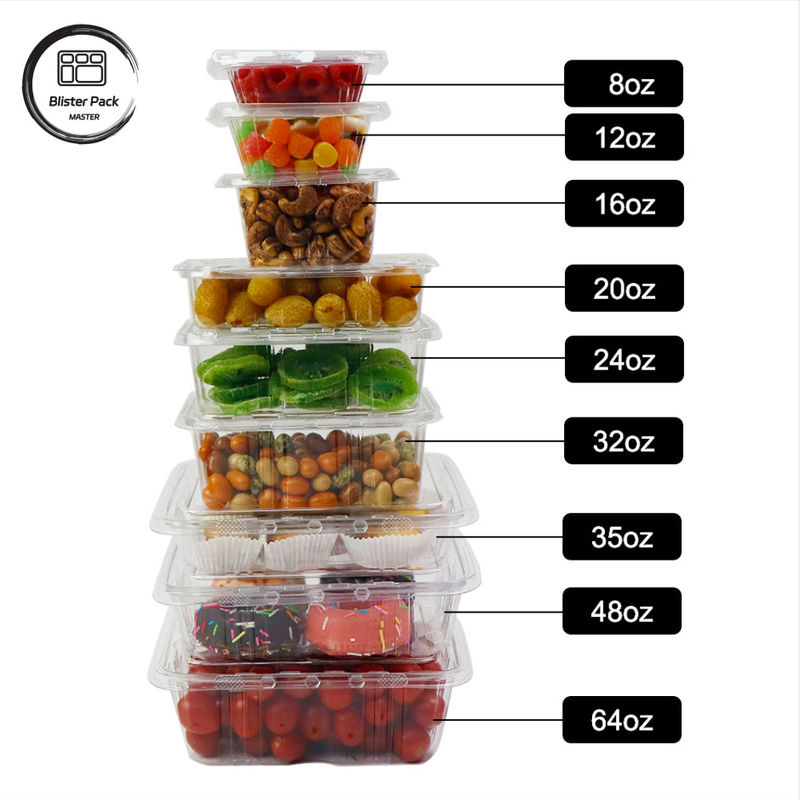 Premium Fruit Dressing Fruit Salad Plaat Duidelijk Plastic Salad Verpakkingsbak Voor Versheid