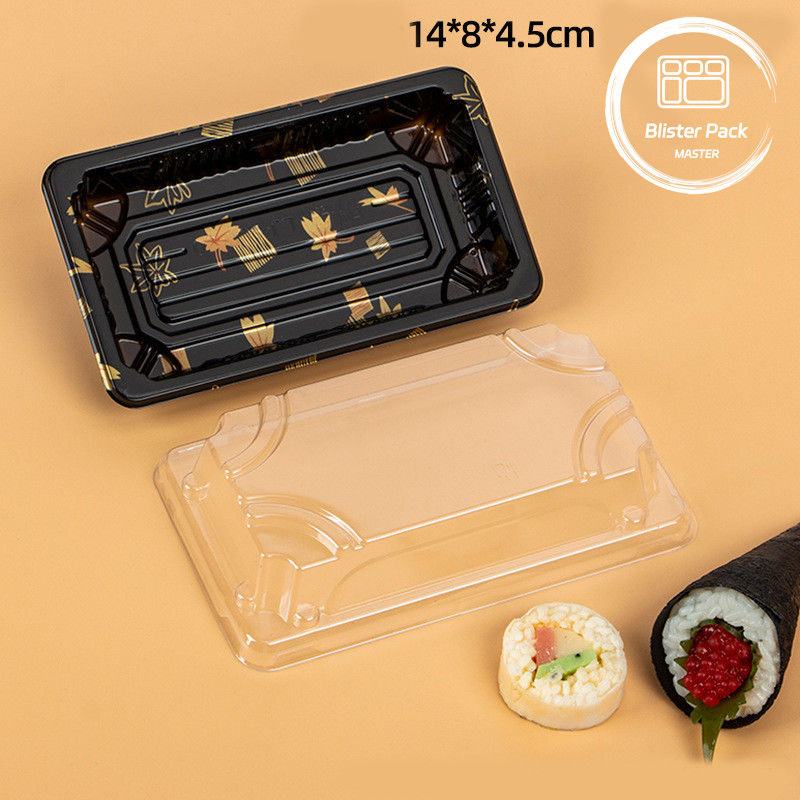 Custom Logo Restaurant Food Grade Wegwerp Sushi Trays voor vers en stijlvol eten