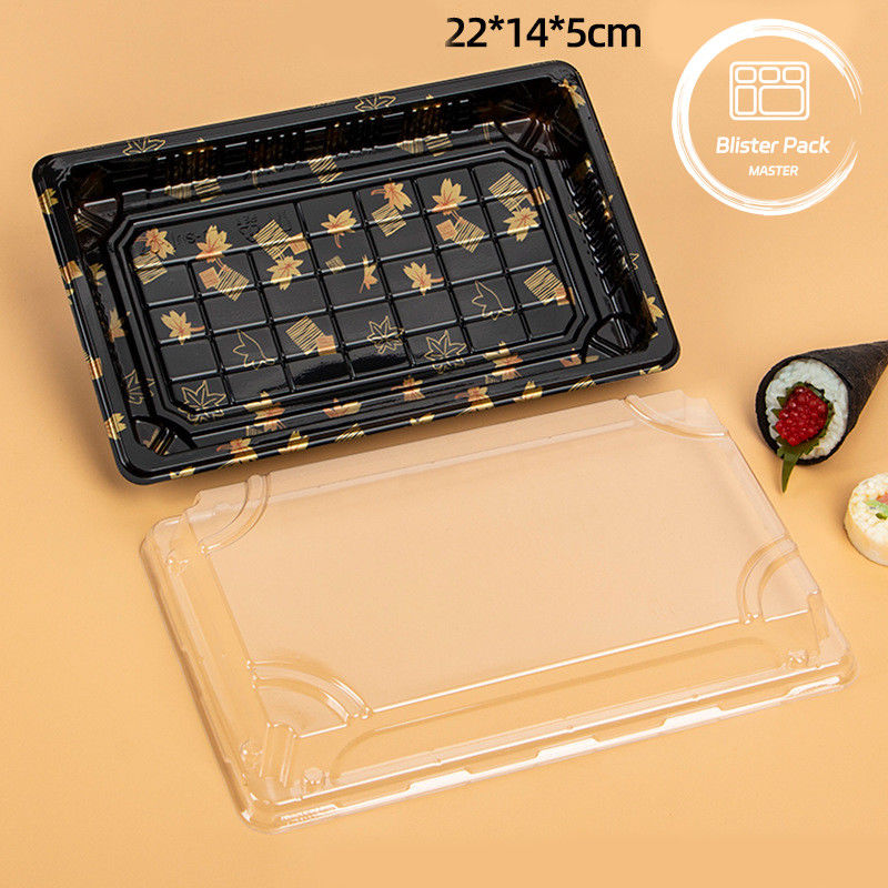 Custom Logo Restaurant Food Grade Wegwerp Sushi Trays voor vers en stijlvol eten