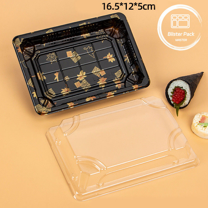 Custom Logo Restaurant Food Grade Wegwerp Sushi Trays voor vers en stijlvol eten