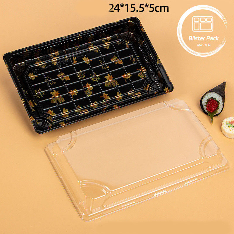 Custom Logo Restaurant Food Grade Wegwerp Sushi Trays voor vers en stijlvol eten