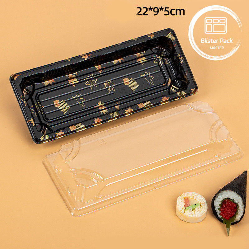 Custom Logo Restaurant Food Grade Wegwerp Sushi Trays voor vers en stijlvol eten