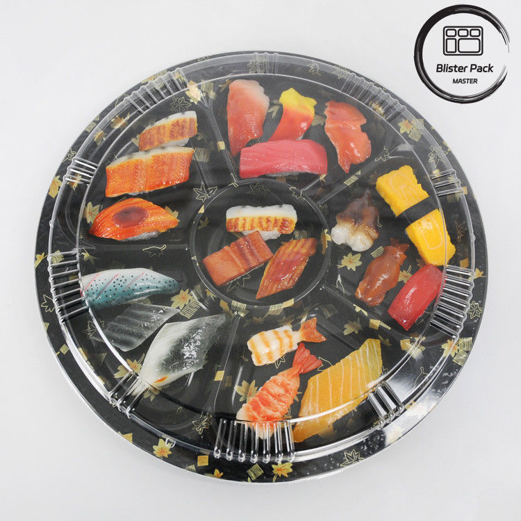 Ronde voedselverpakkingen Sushi take-out containers voor een verse en handige eetbeleving