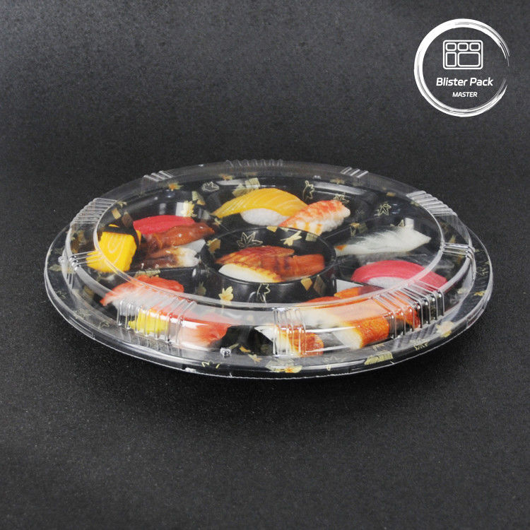 Ronde voedselverpakkingen Sushi take-out containers voor een verse en handige eetbeleving
