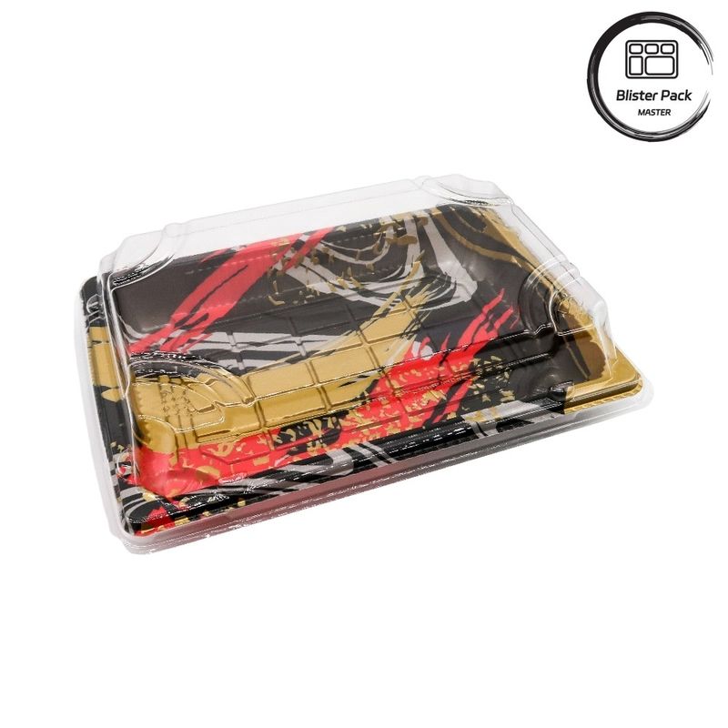 Premium Japanse wegwerp-plastic sushibak ideaal voor professioneel en thuisgebruik