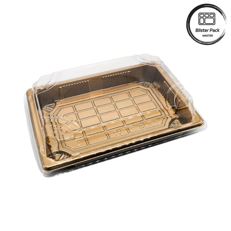 Premium Japanse wegwerp-plastic sushibak ideaal voor professioneel en thuisgebruik