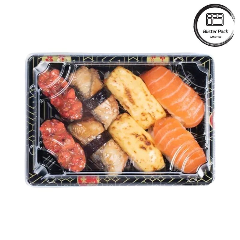 Premium Japanse wegwerp-plastic sushibak ideaal voor professioneel en thuisgebruik