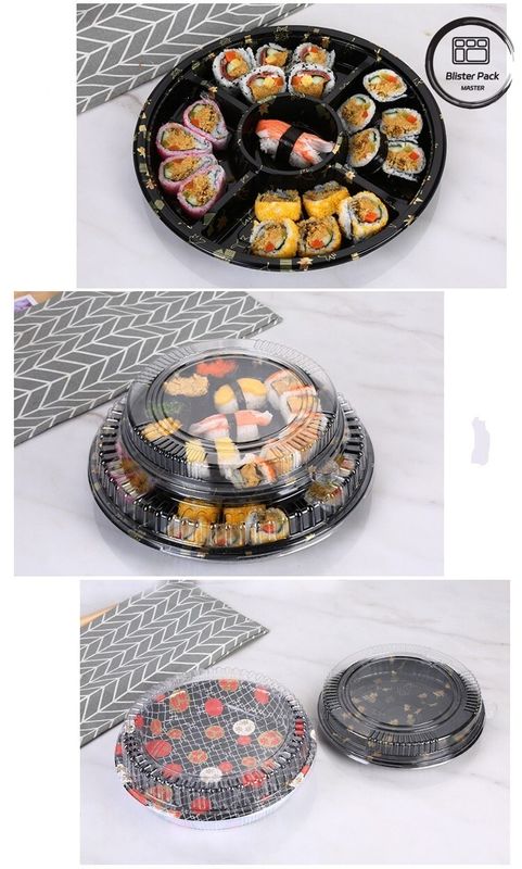 Blister Salad Box Takeaway Gemakkelijk en milieuvriendelijk Plastic Sushi Container