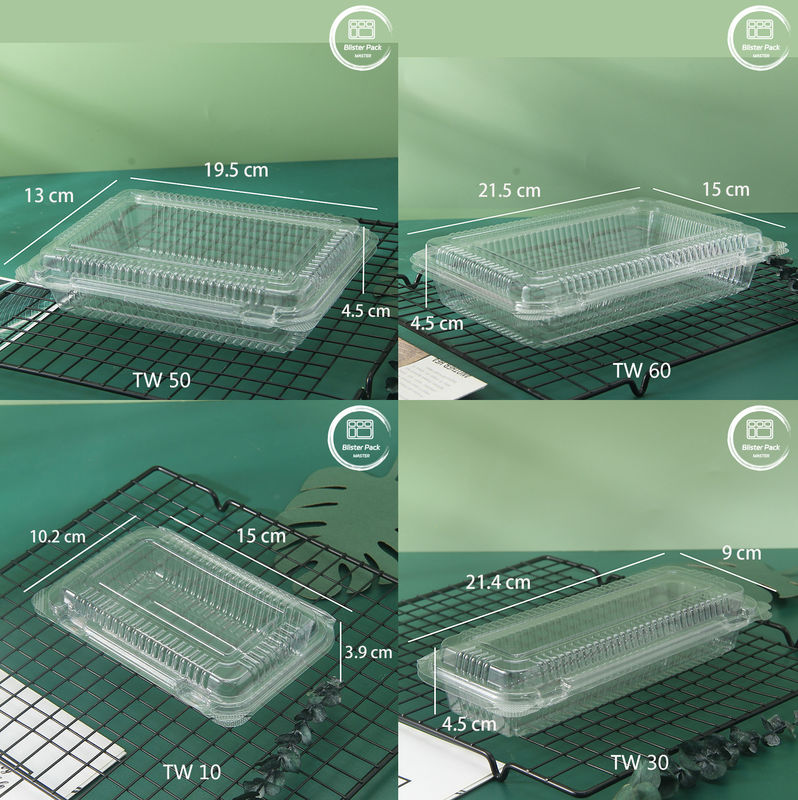 Op maat gemaakte transparante wegwerpcontainer voor fruit - PET-plastic tray voor de opslag van verse producten