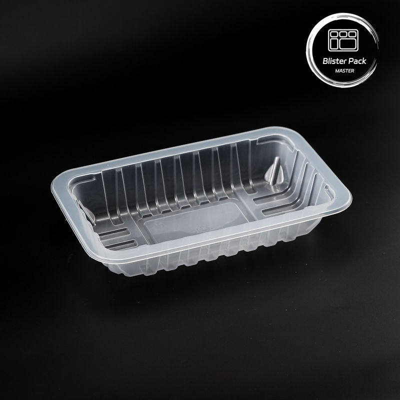 Persoonlijke PP Voedsel Vacuum gevormde verpakkingsbakken Wegwerp plastic serveerbakken met logo