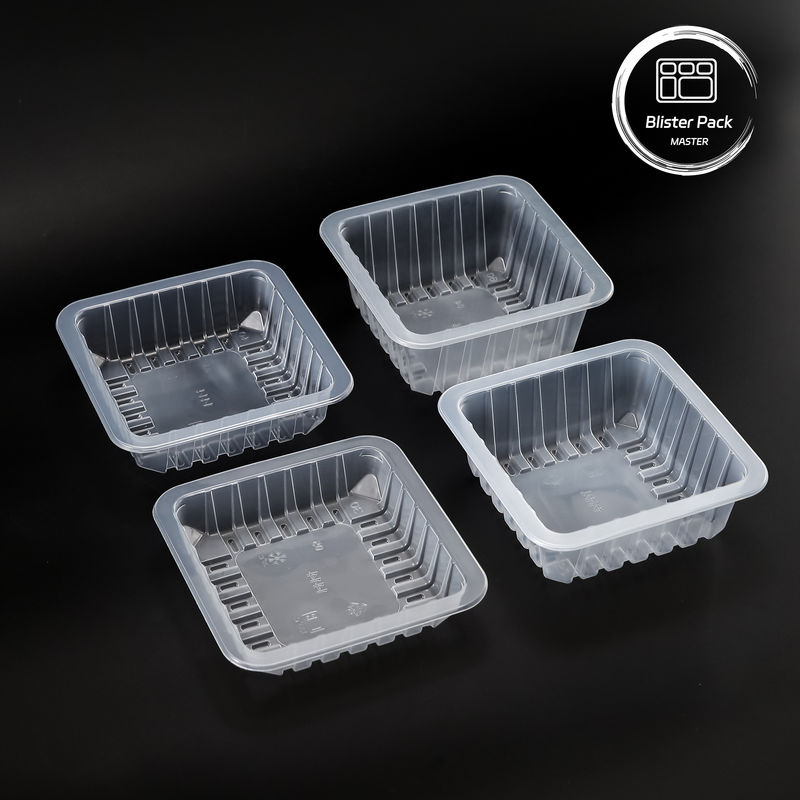 Persoonlijke PP Voedsel Vacuum gevormde verpakkingsbakken Wegwerp plastic serveerbakken met logo