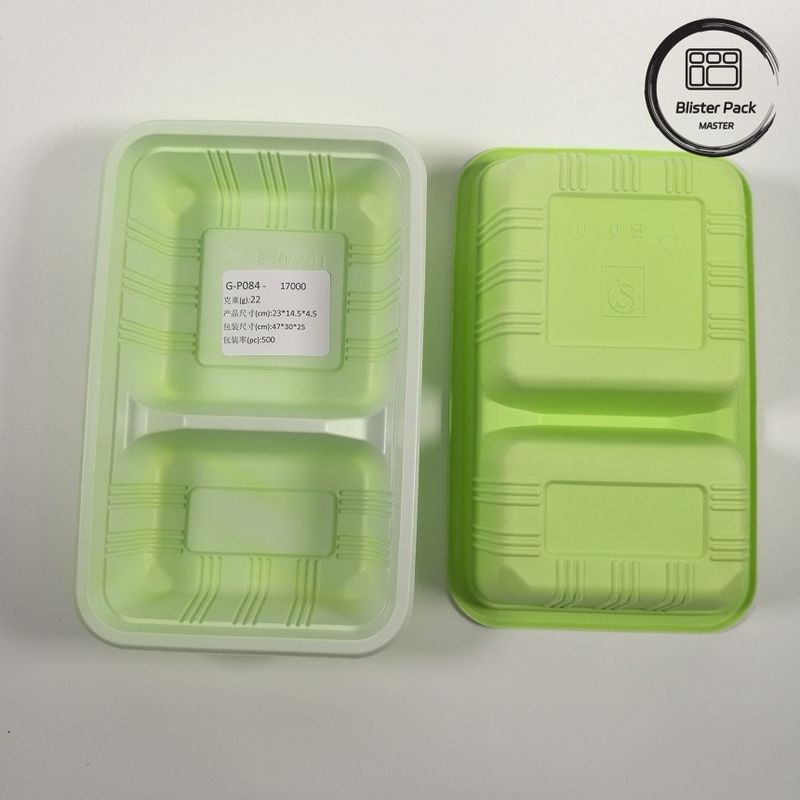 Op maat gemaakte 2-3-4 compartiment PP warm eten takeaway Bento dozen Eco-vriendelijk rechthoekig