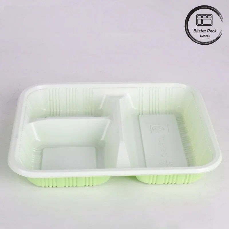 Op maat gemaakte 2-3-4 compartiment PP warm eten takeaway Bento dozen Eco-vriendelijk rechthoekig