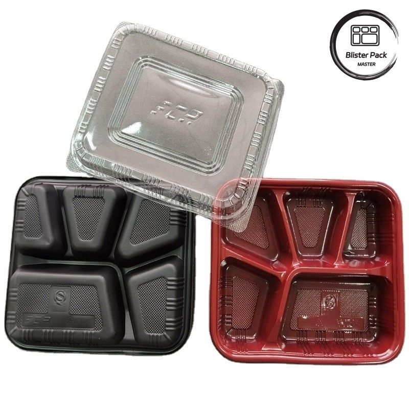 Op maat gemaakte 2-3-4 compartiment PP warm eten takeaway Bento dozen Eco-vriendelijk rechthoekig