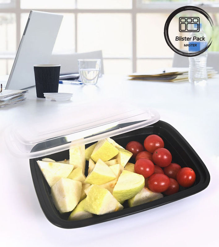 24/28/32 Oz Voorbereidingscontainers voor maaltijden Rechthoekige wegwerpkisten met deksels Bento-stijl