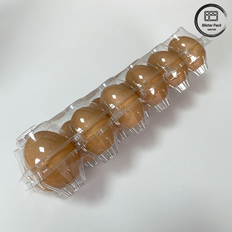 12 Count Herbruikbare kip-eier Plastic Blister Tray Thermoforming Tray voor opslag en transport