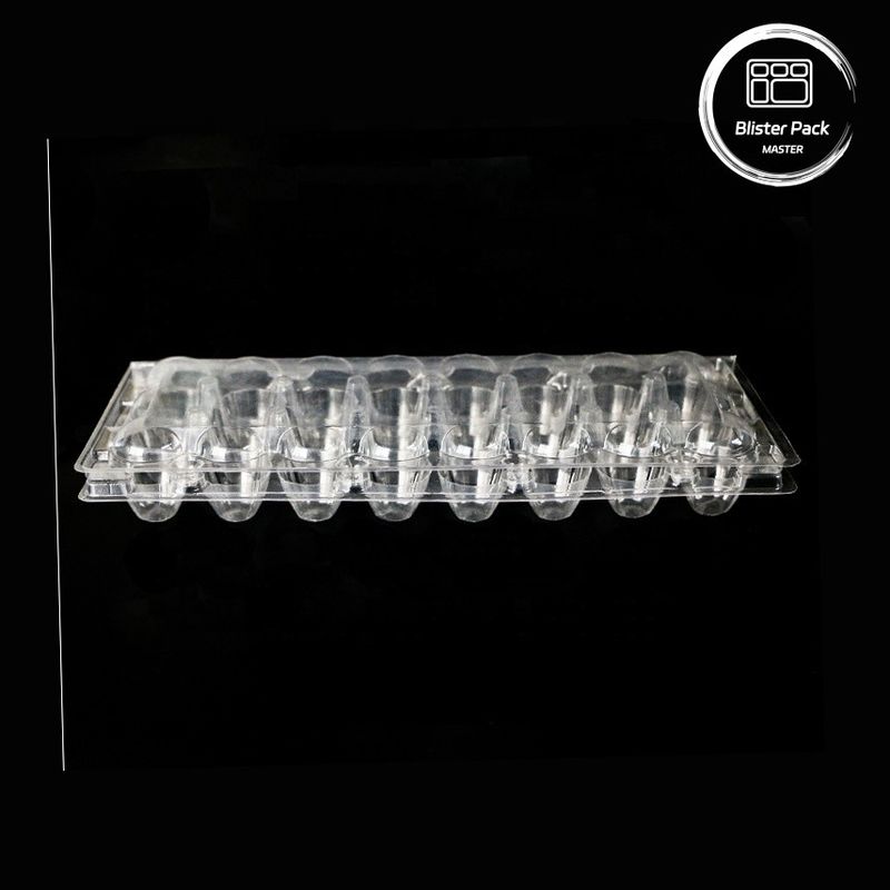 18 Holes Wegwerp Blister Clamshell Quail Egg Box Plastic met veilige verpakking