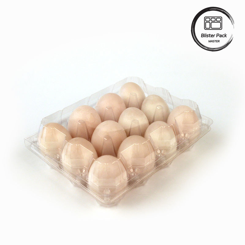 Plastic eierenbak veelzijdige container met 4 tot 15 gaten transparante aangepaste thermovormige bakken
