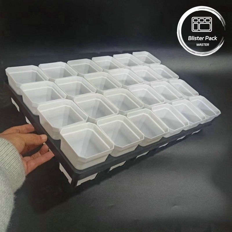 Duurzame plastic planterschaal 24 holes Succulente kwekerij pot te kweken schotel voor de tuin