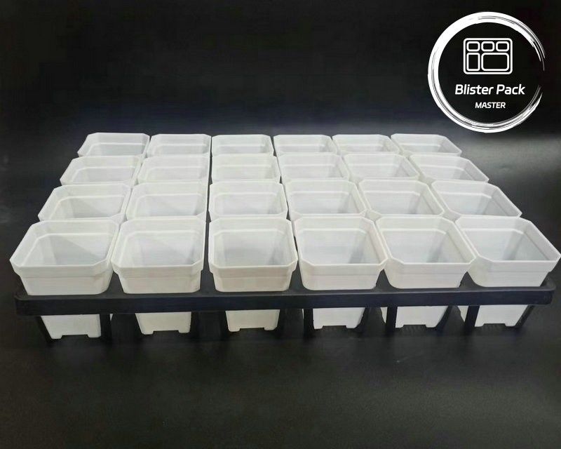 Duurzame plastic planterschaal 24 holes Succulente kwekerij pot te kweken schotel voor de tuin