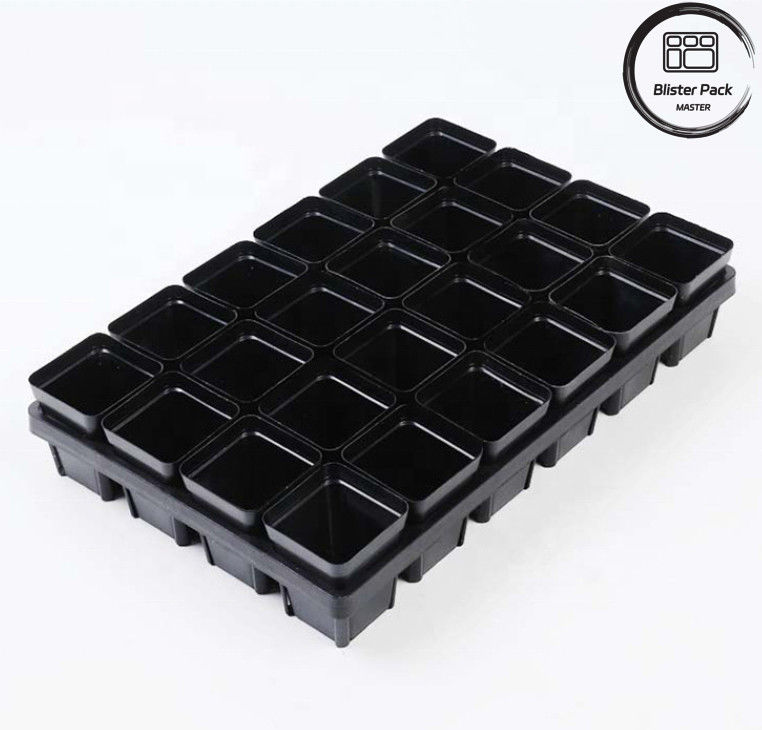 Duurzame plastic planterschaal 24 holes Succulente kwekerij pot te kweken schotel voor de tuin