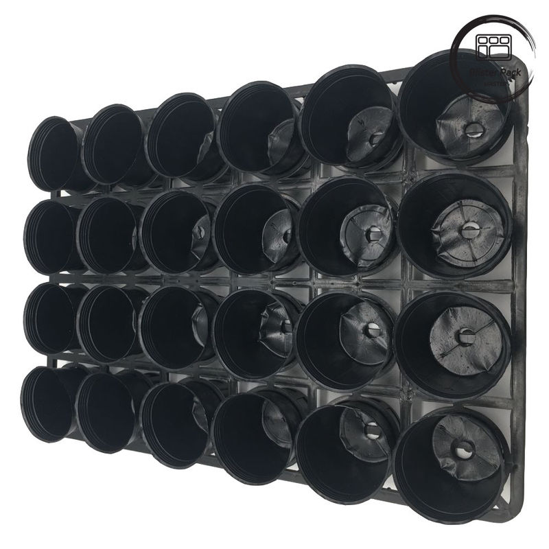 Aanpasbare kleur 24-holes plastic bloempot draagbak, Duurzame kinderkamer plantenbak