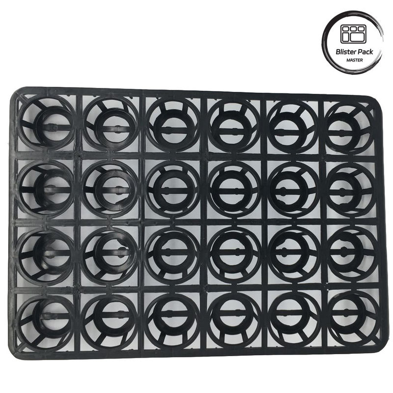 Aanpasbare kleur 24-holes plastic bloempot draagbak, Duurzame kinderkamer plantenbak