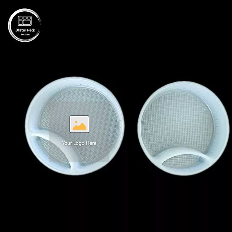 Eenmalige blaren transparante PP-plasticbak, 6-holte verpakking voor chocolade, snoep, mooncake, muffin en knoflook