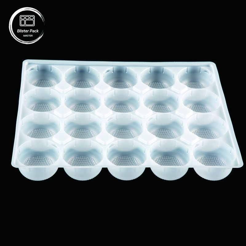 PP-vriezerbak met splitsers, plastic verpakkingen voor mochi, ijs, rijstballen, soep, knoflook en snacks