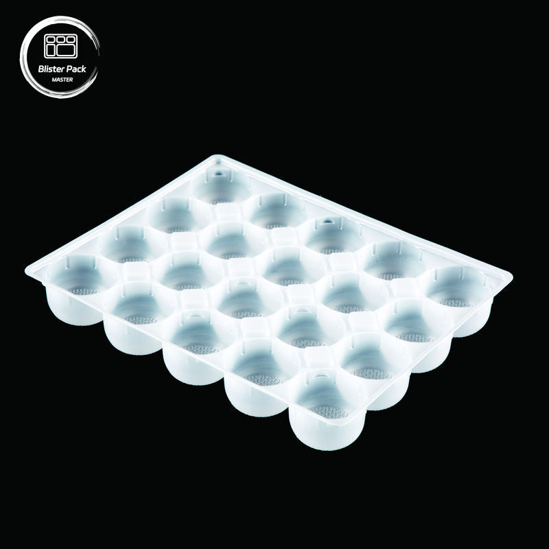 PP-vriezerbak met splitsers, plastic verpakkingen voor mochi, ijs, rijstballen, soep, knoflook en snacks