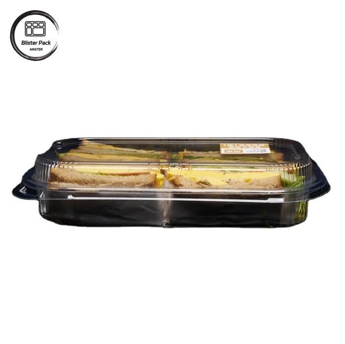 Persoonlijke duidelijke PET Swiss Roll Cake Box voor voedselgrade dessert en cadeau verpakking