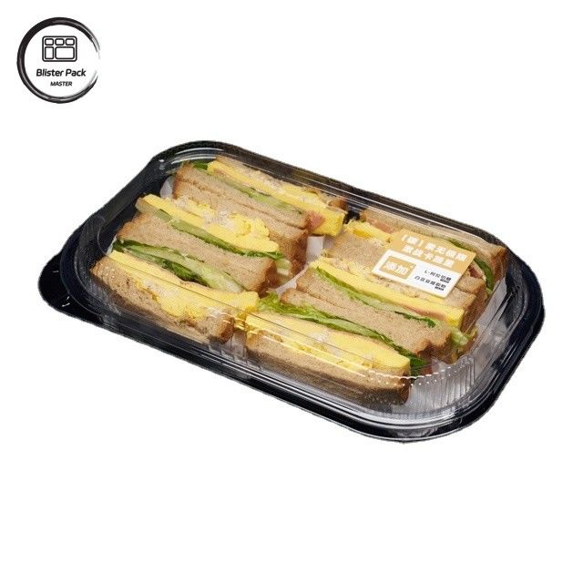 Persoonlijke duidelijke PET Swiss Roll Cake Box voor voedselgrade dessert en cadeau verpakking